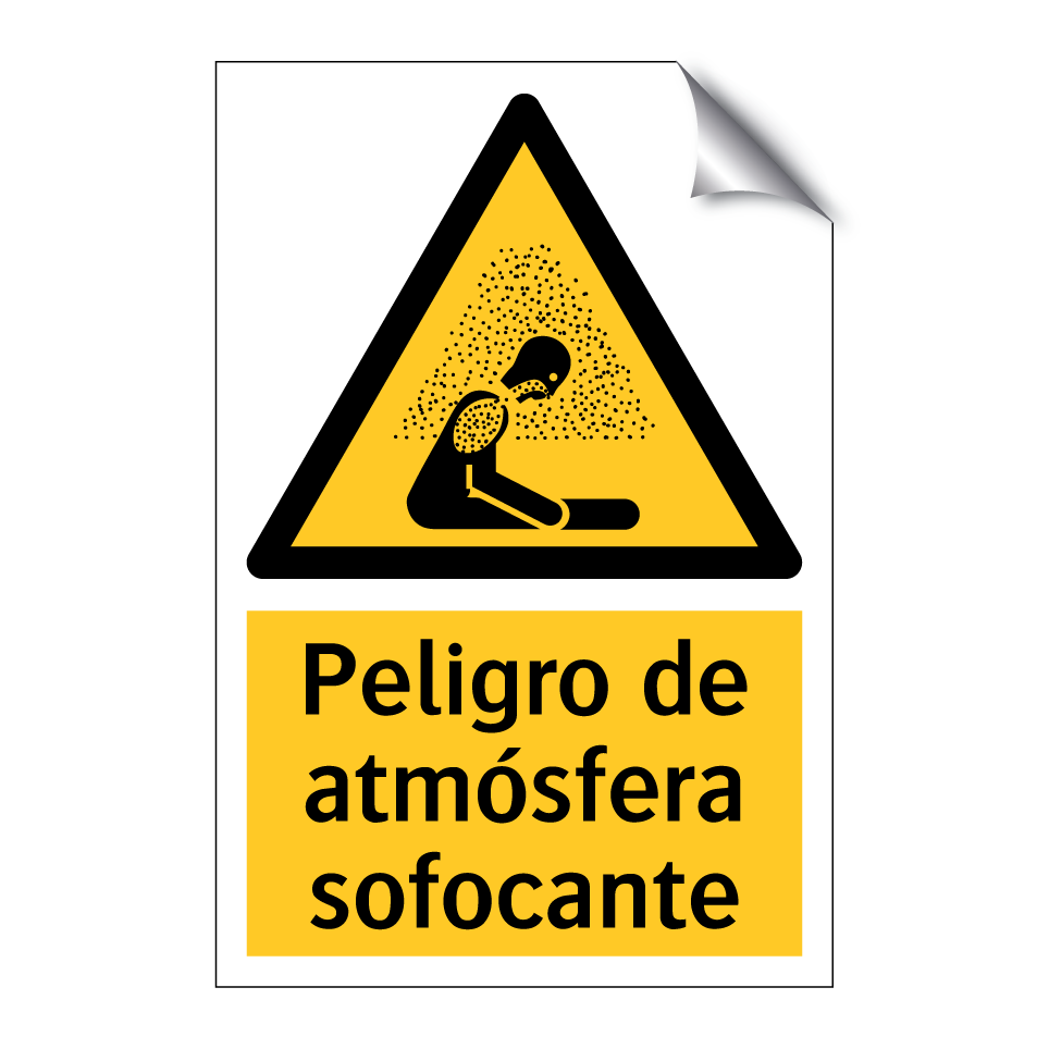 Peligro de atmósfera sofocante
