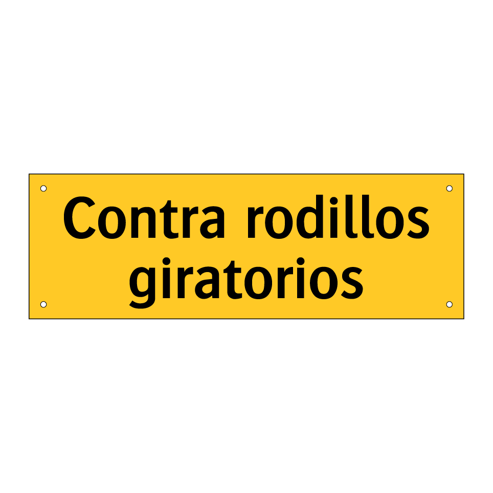 Contra rodillos giratorios