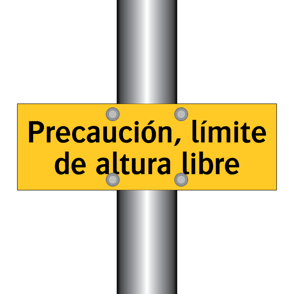 Precaución, límite de altura libre