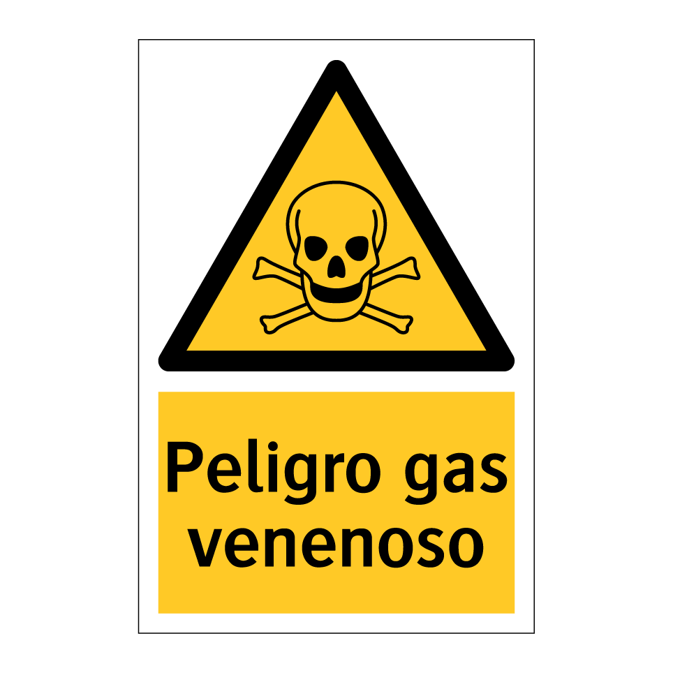 Peligro gas venenoso