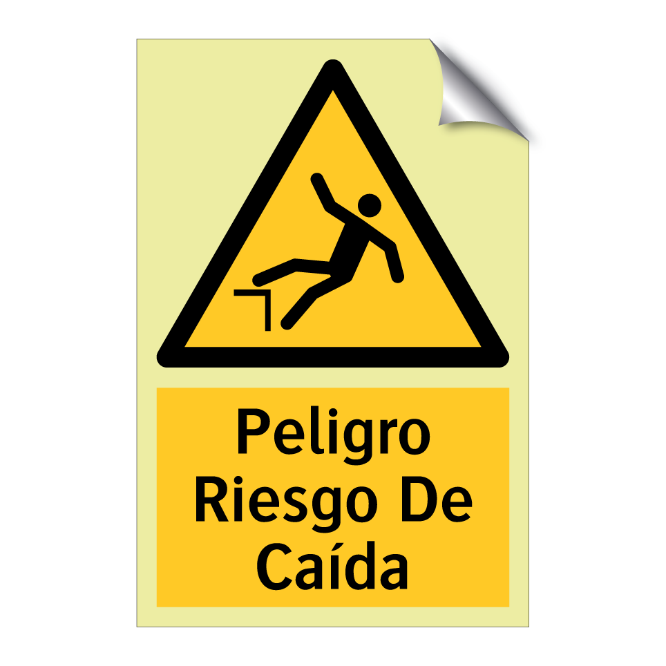 Peligro Riesgo De Caída