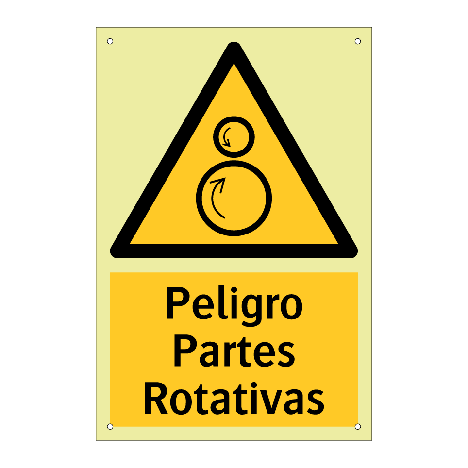 Peligro Partes Rotativas