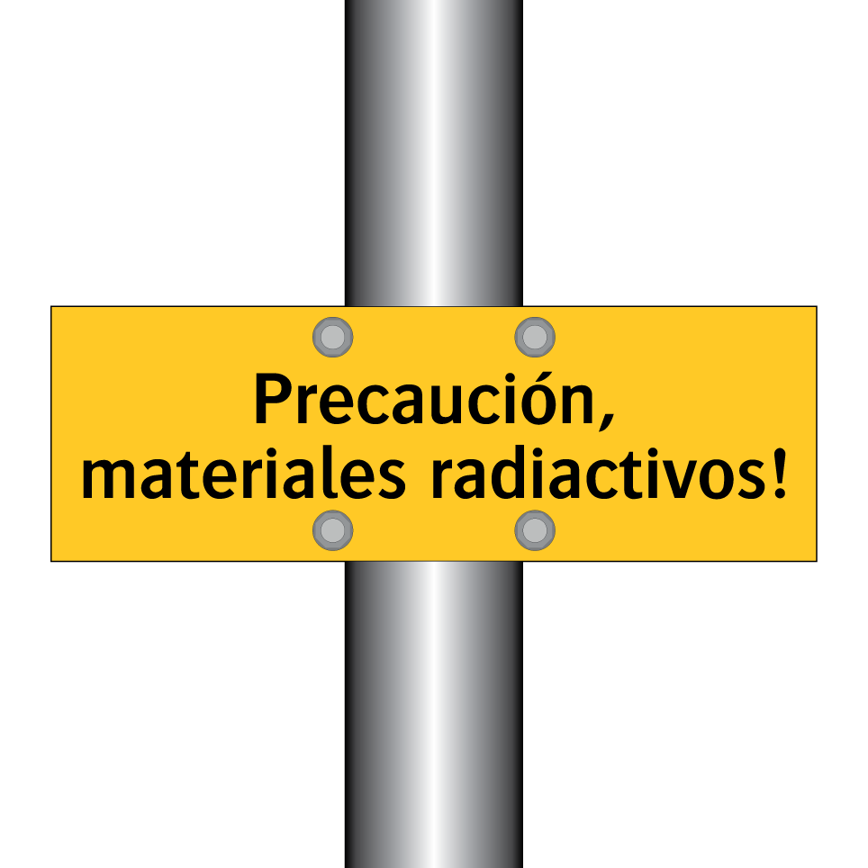 Precaución, materiales radiactivos!
