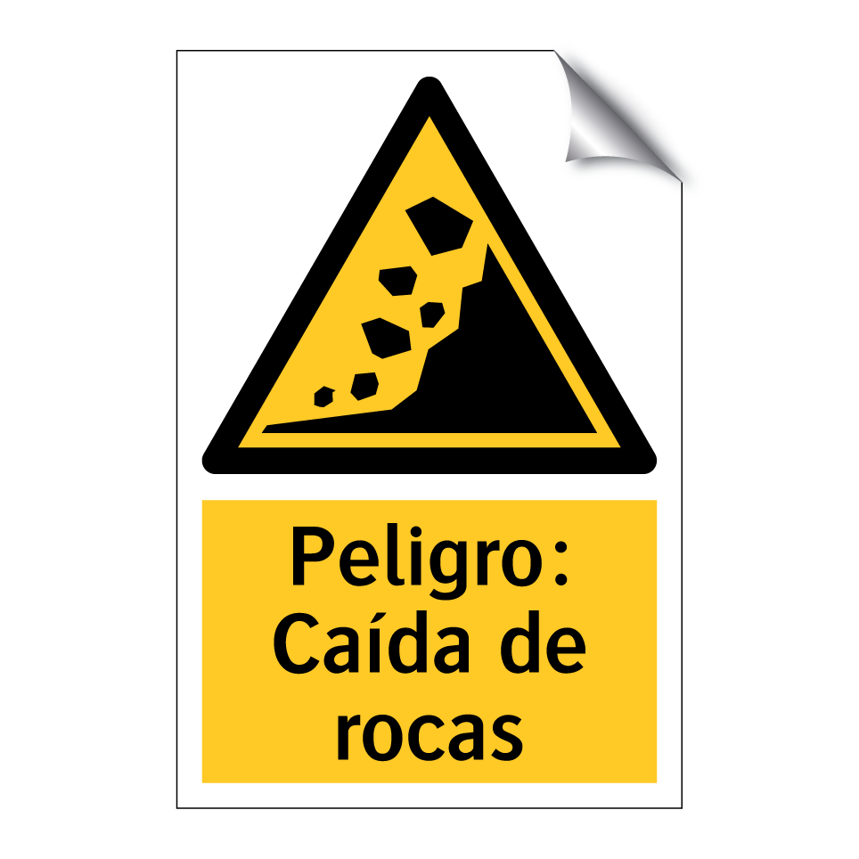 Peligro: Caída de rocas