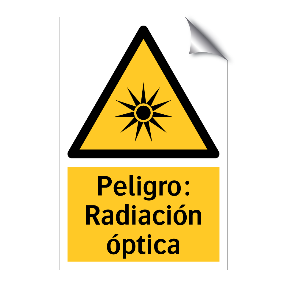 Peligro: Radiación óptica