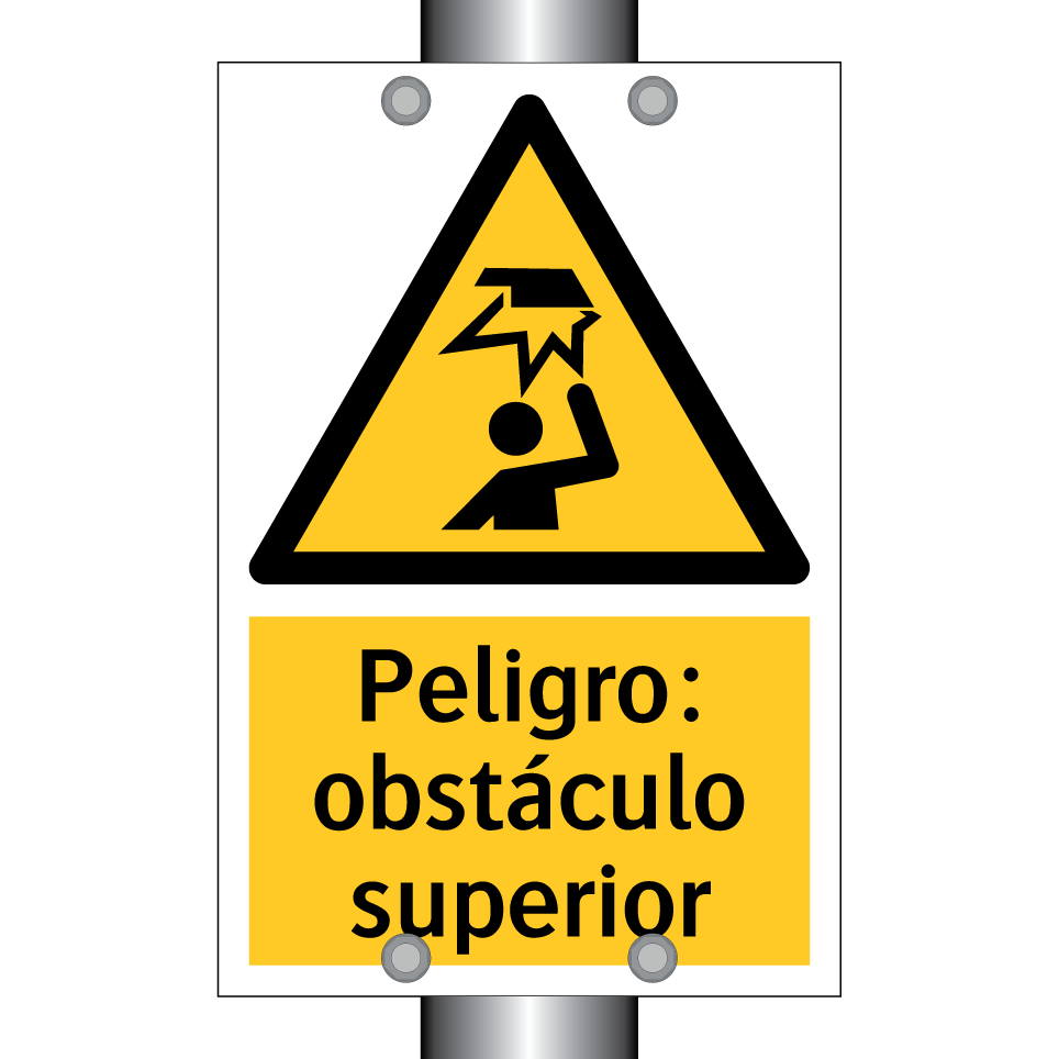Peligro: obstáculo superior