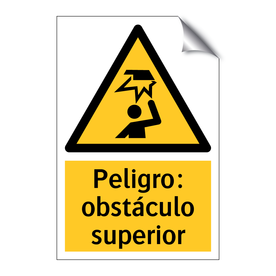 Peligro: obstáculo superior