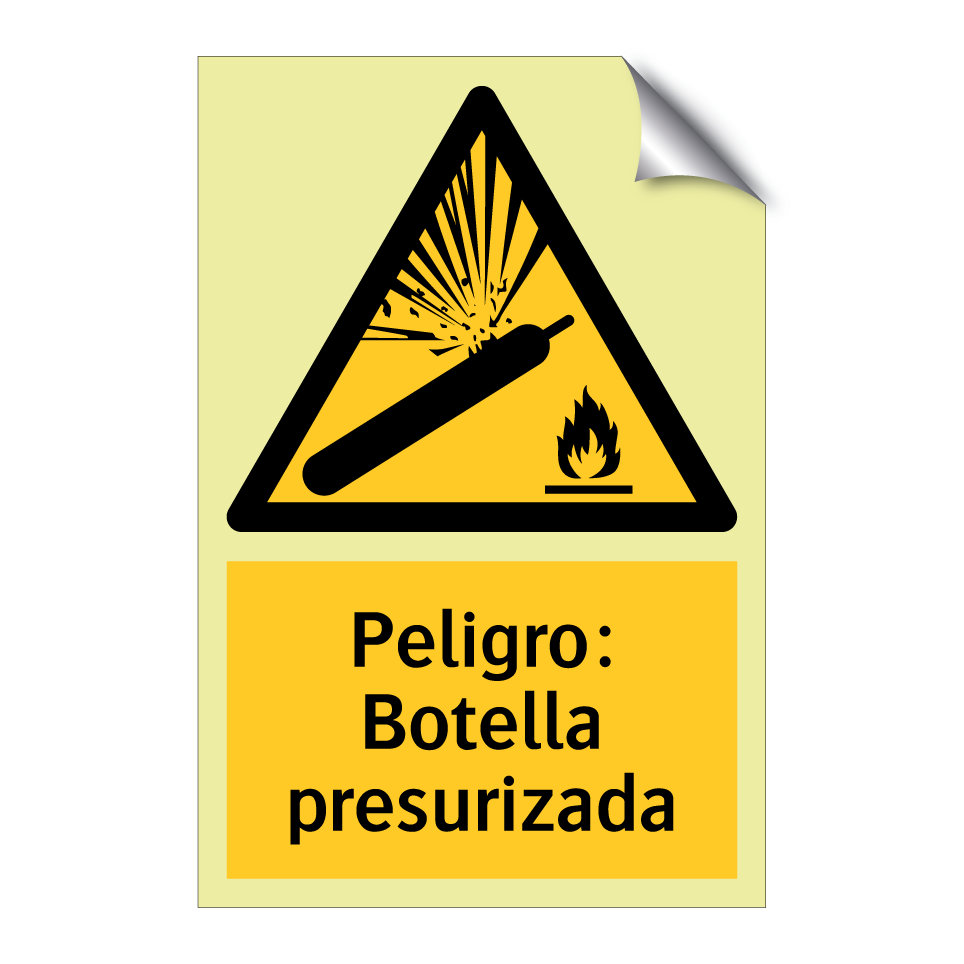 Peligro: Botella presurizada