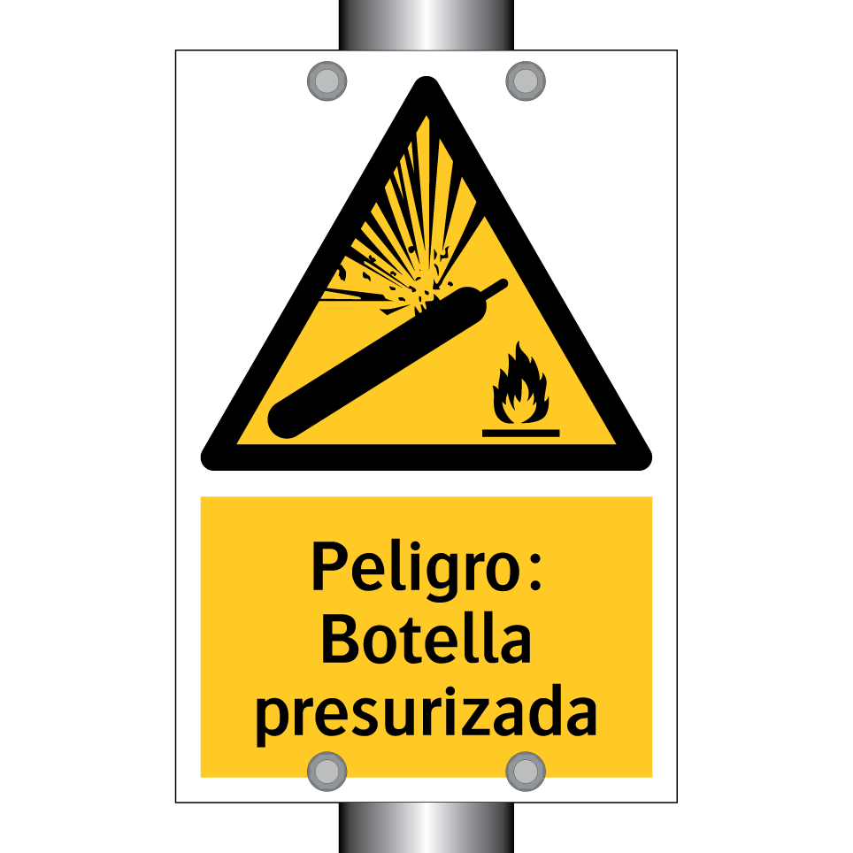 Peligro: Botella presurizada
