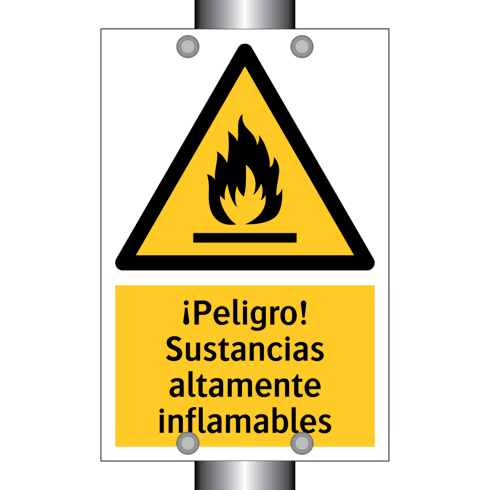 ¡Peligro! Sustancias altamente inflamables