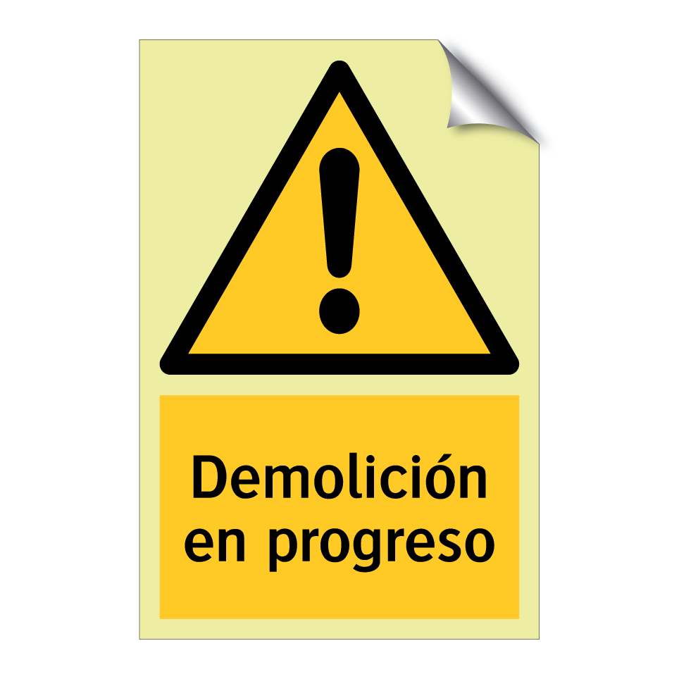 Demolición en progreso