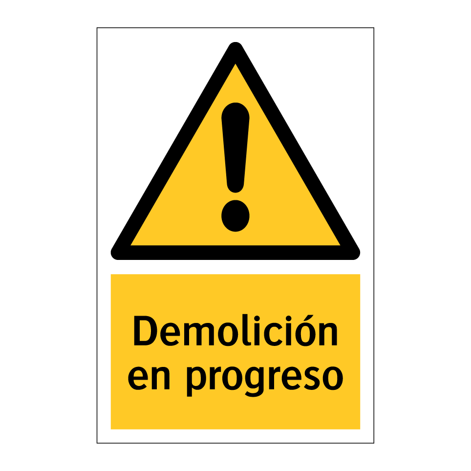 Demolición en progreso