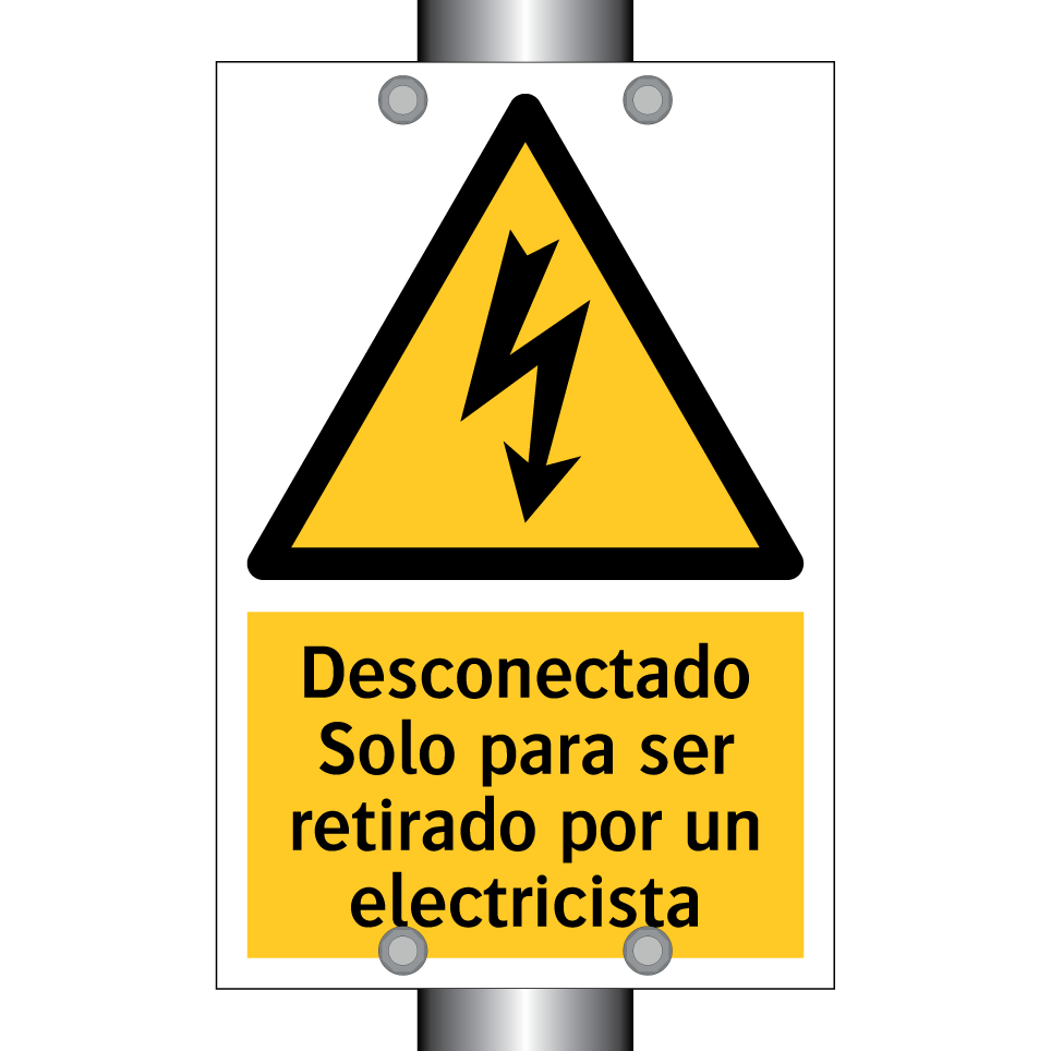 Desconectado Solo para ser retirado por un electricista