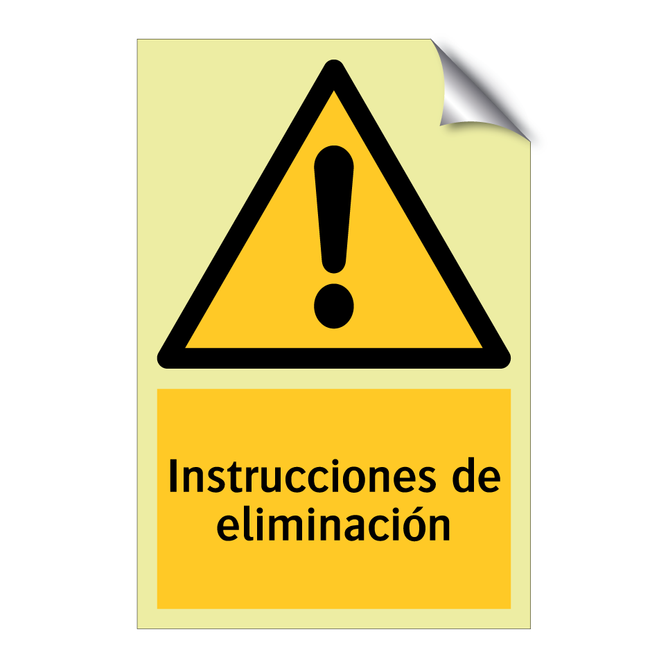 Instrucciones de eliminación