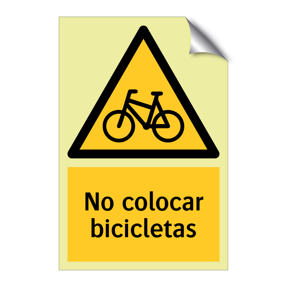 No colocar bicicletas
