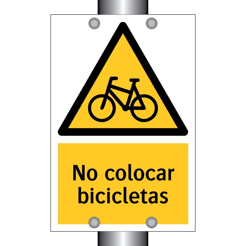 No colocar bicicletas