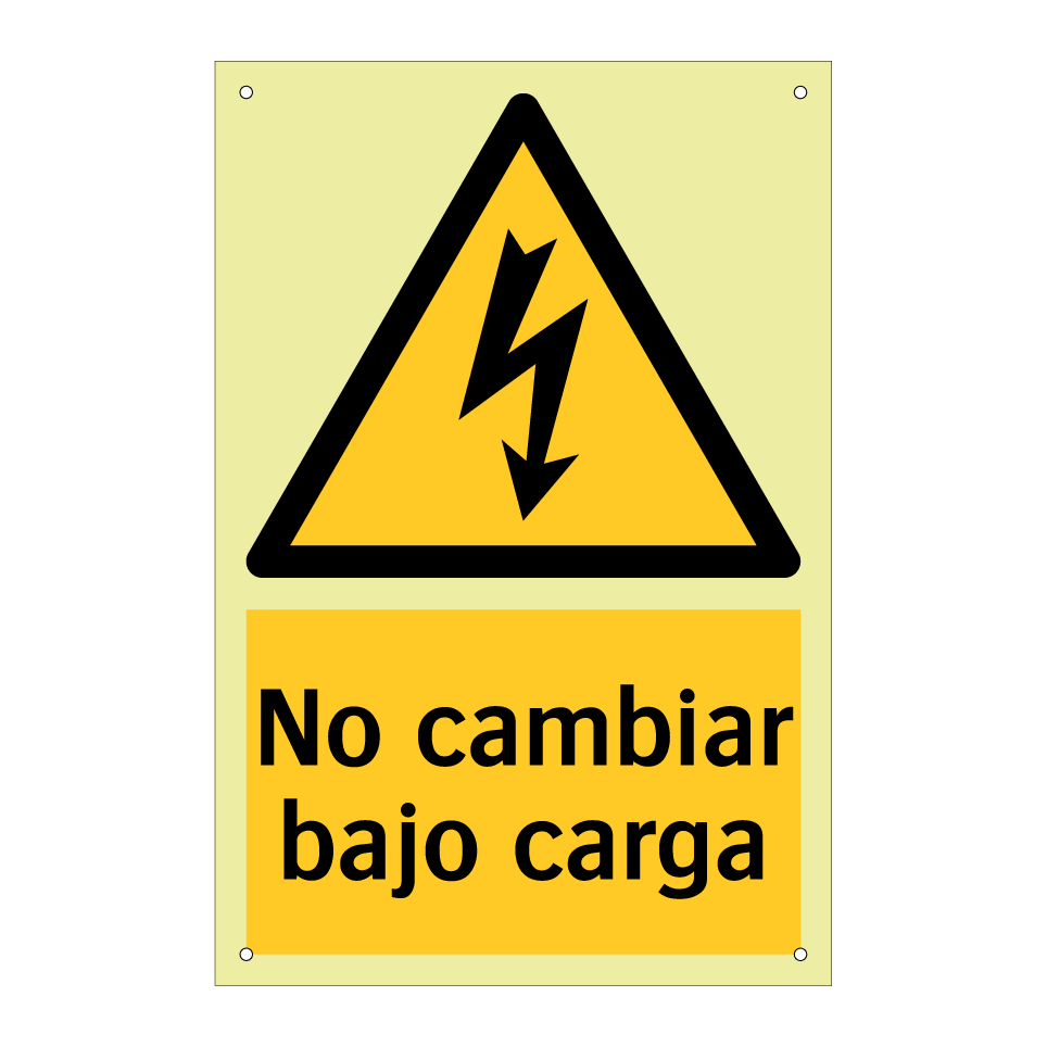 No cambiar bajo carga