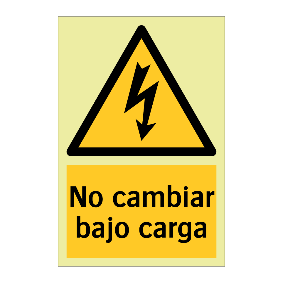 No cambiar bajo carga