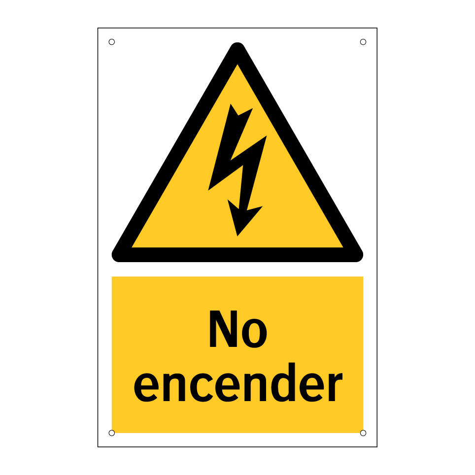 No encender
