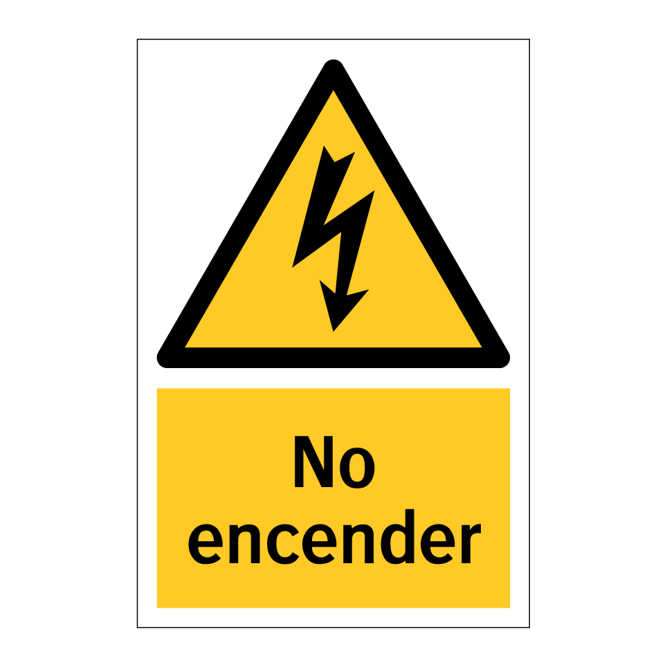 No encender