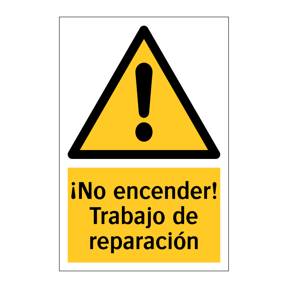 ¡No encender! Trabajo de reparación