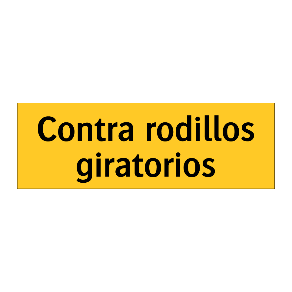 Contra rodillos giratorios