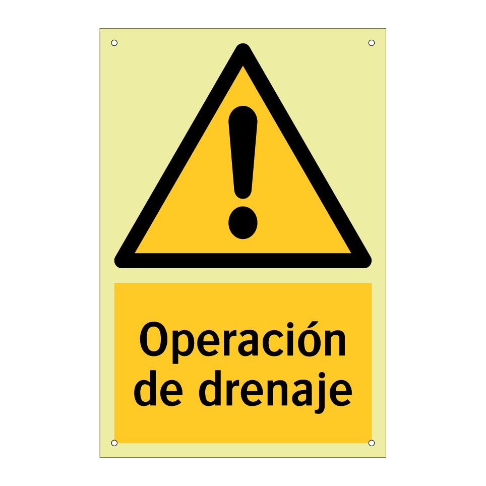 Operación de drenaje
