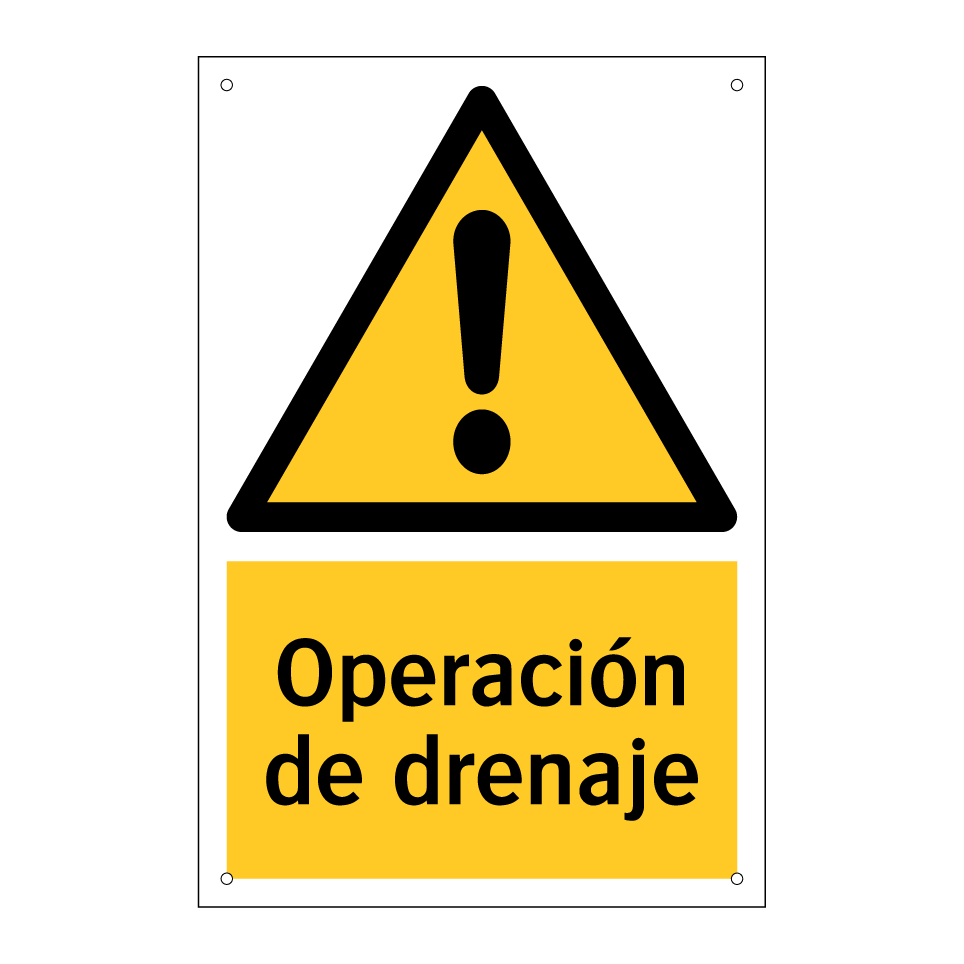 Operación de drenaje
