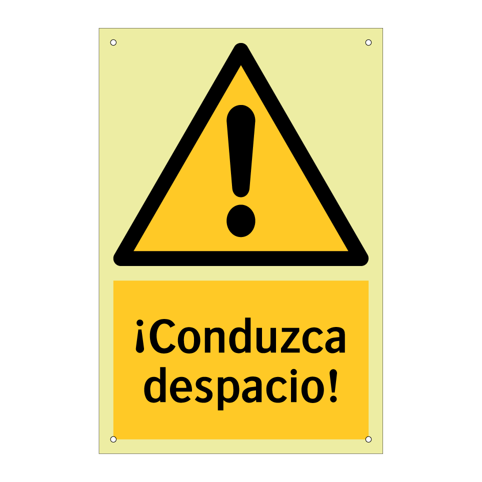 ¡Conduzca despacio!