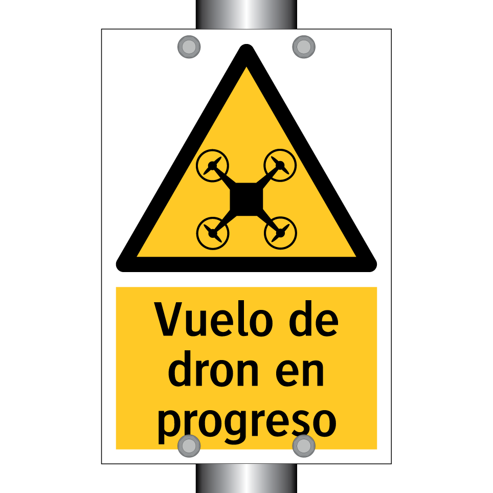 Vuelo de dron en progreso