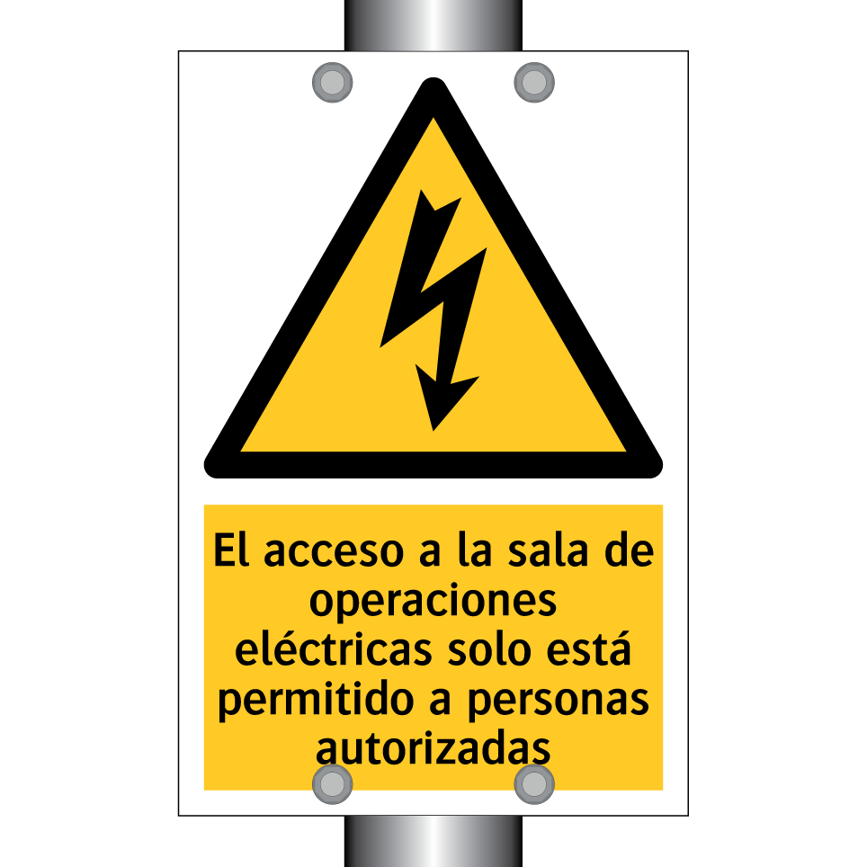 El acceso a la sala de operaciones eléctricas solo está permitido a personas autorizadas