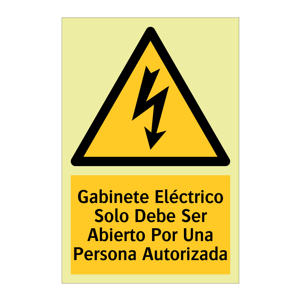 Gabinete Eléctrico Solo Debe Ser Abierto Por Una Persona Autorizada
