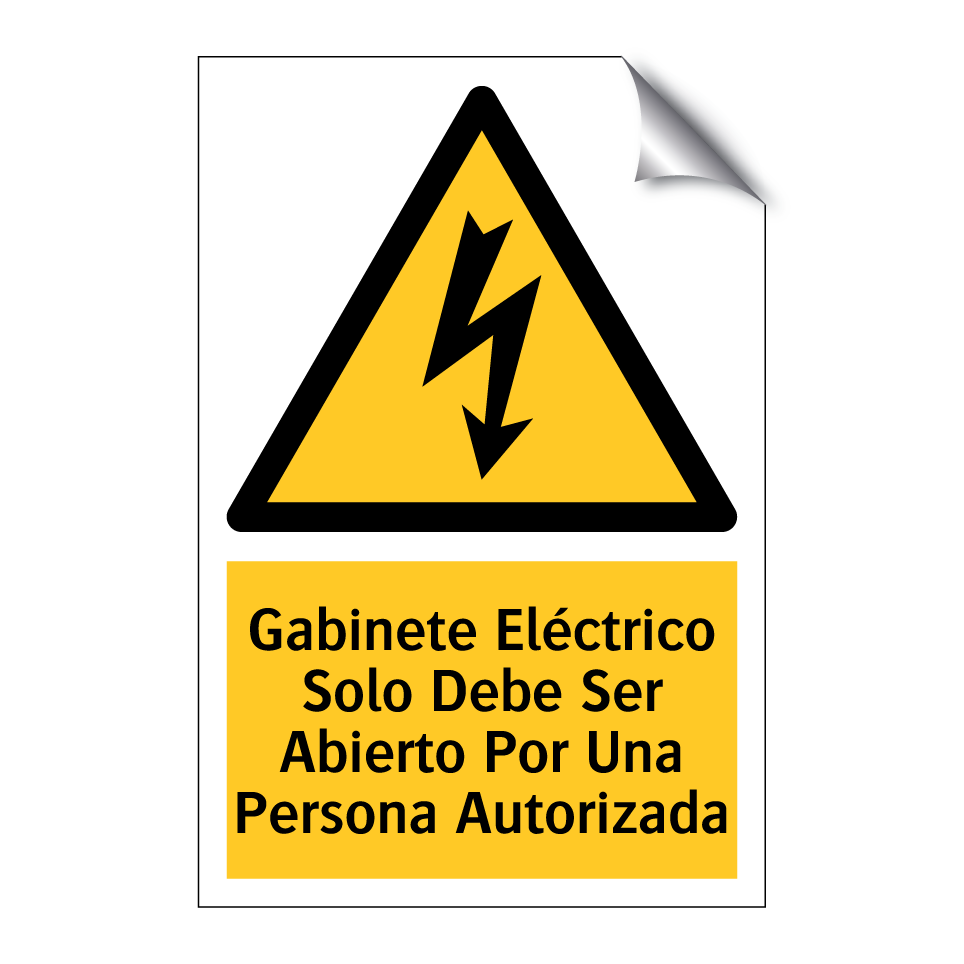 Gabinete Eléctrico Solo Debe Ser Abierto Por Una Persona Autorizada