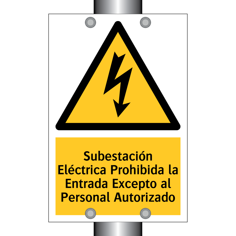 Subestación Eléctrica Prohibida la Entrada Excepto al Personal Autorizado