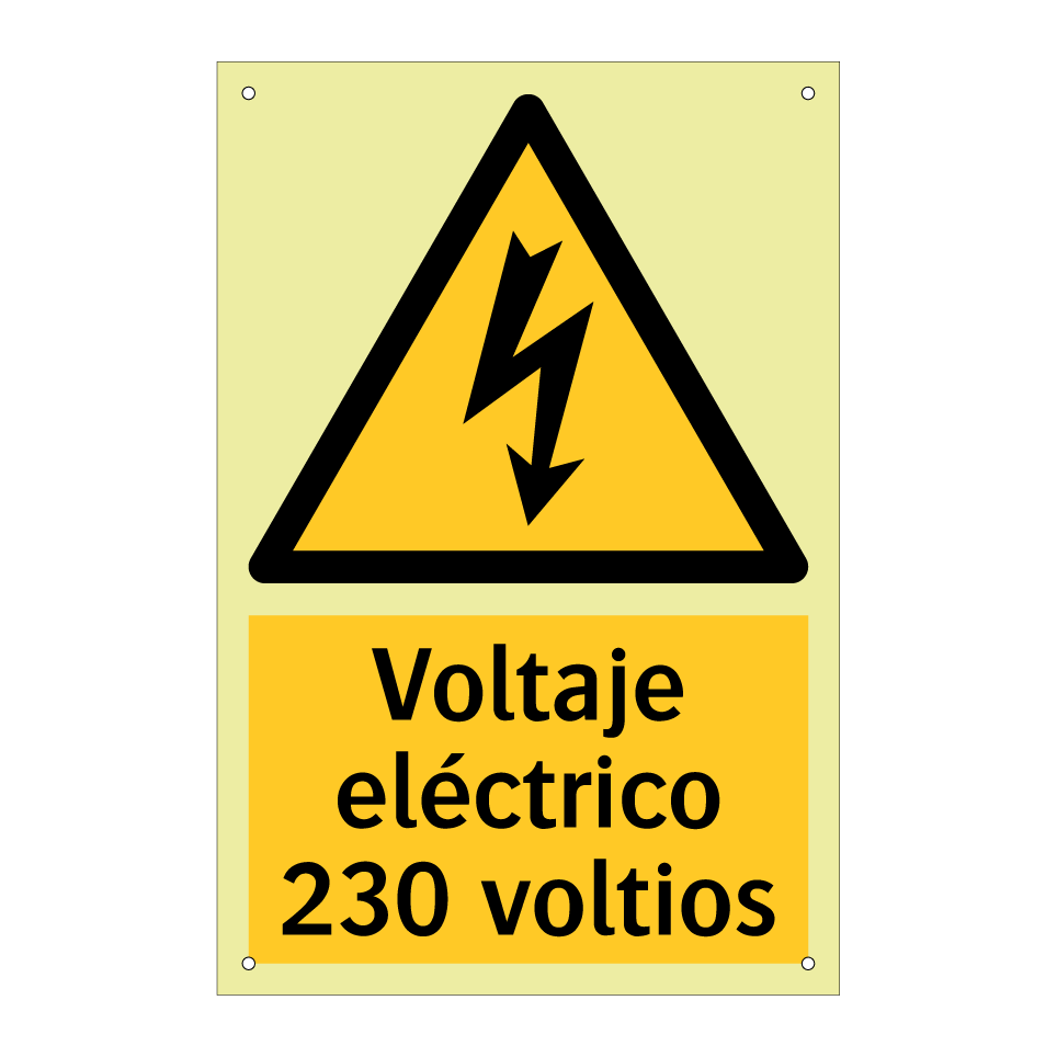 Voltaje eléctrico 230 voltios