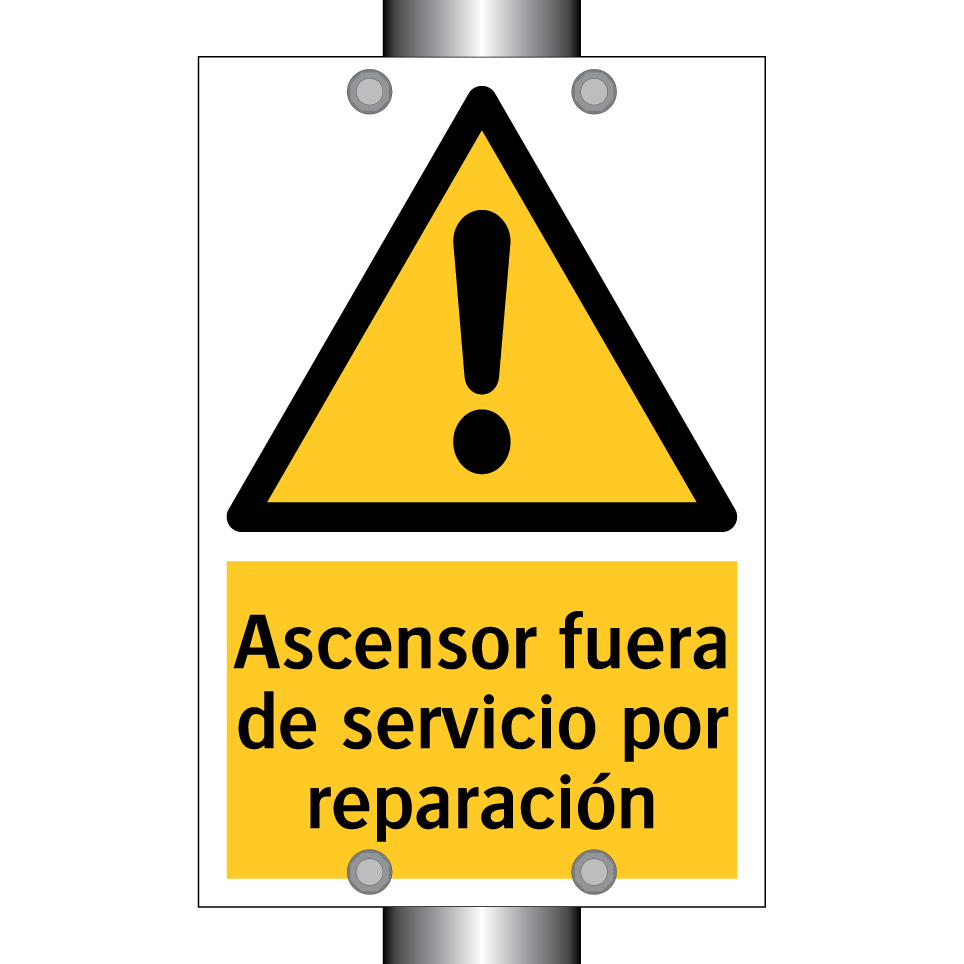 Ascensor fuera de servicio por reparación