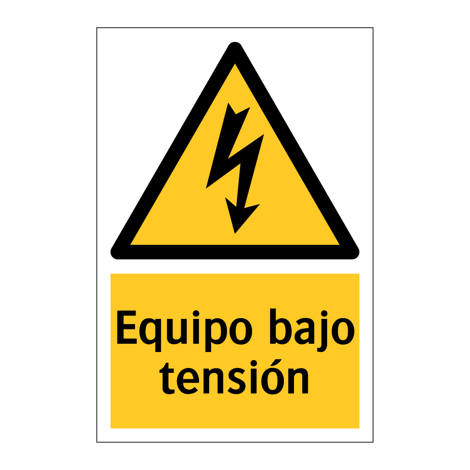 Equipo bajo tensión