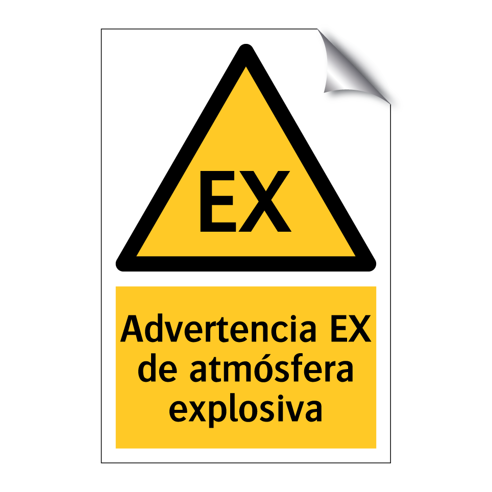 Advertencia EX de atmósfera explosiva