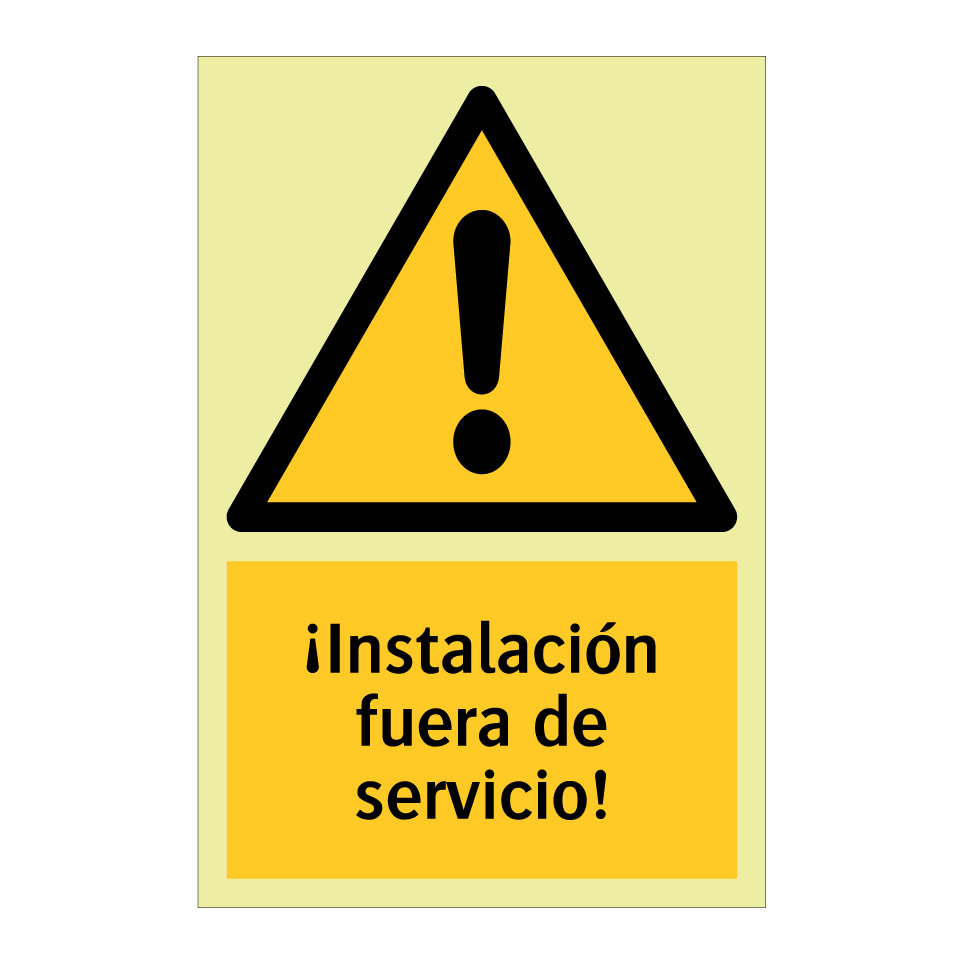 ¡Instalación fuera de servicio!