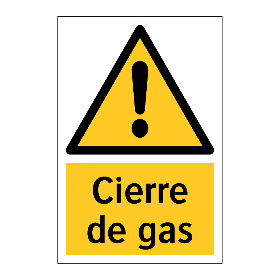 Cierre de gas