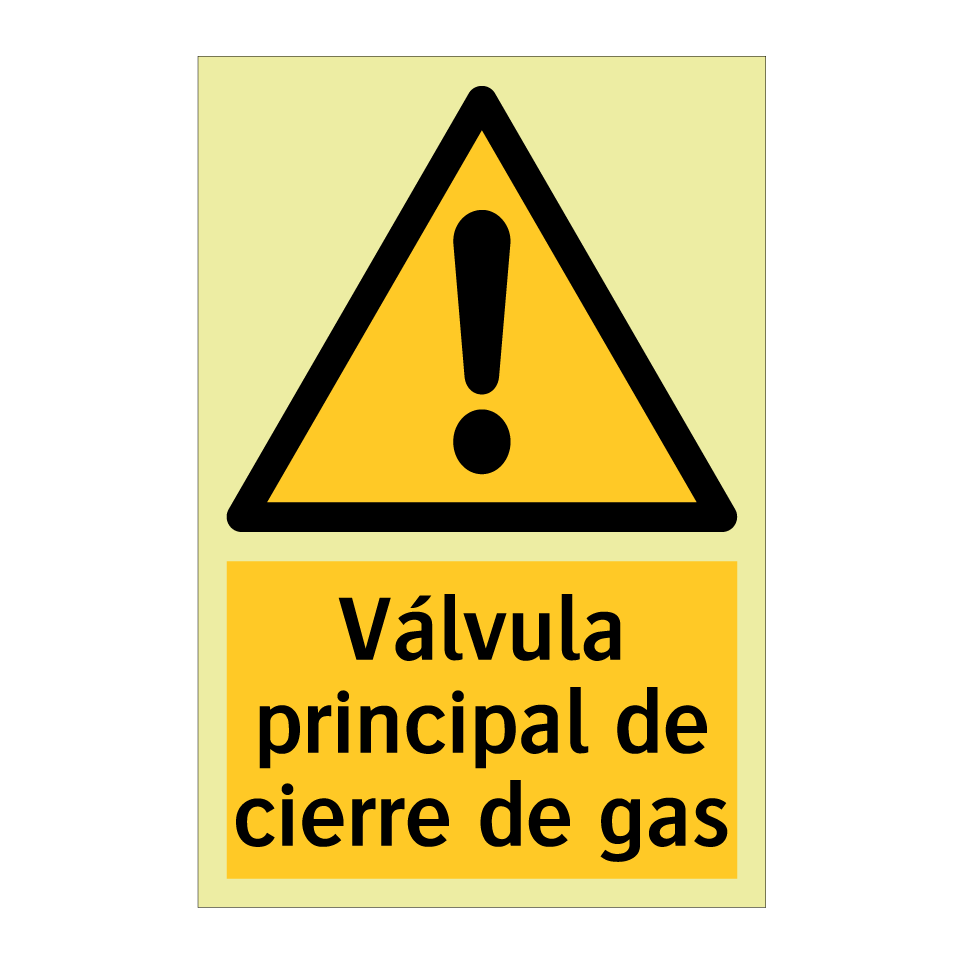 Válvula principal de cierre de gas