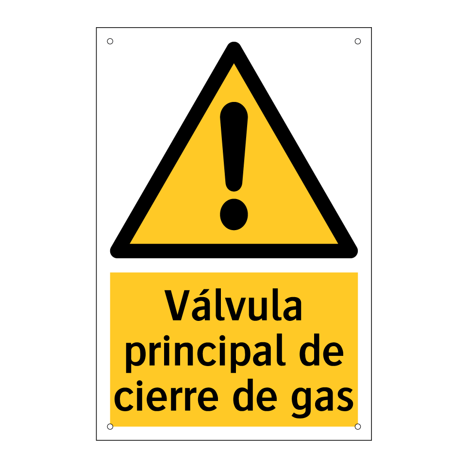 Válvula principal de cierre de gas