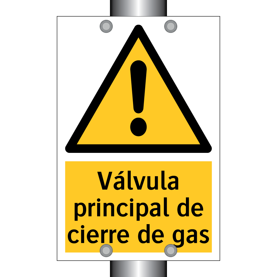 Válvula principal de cierre de gas