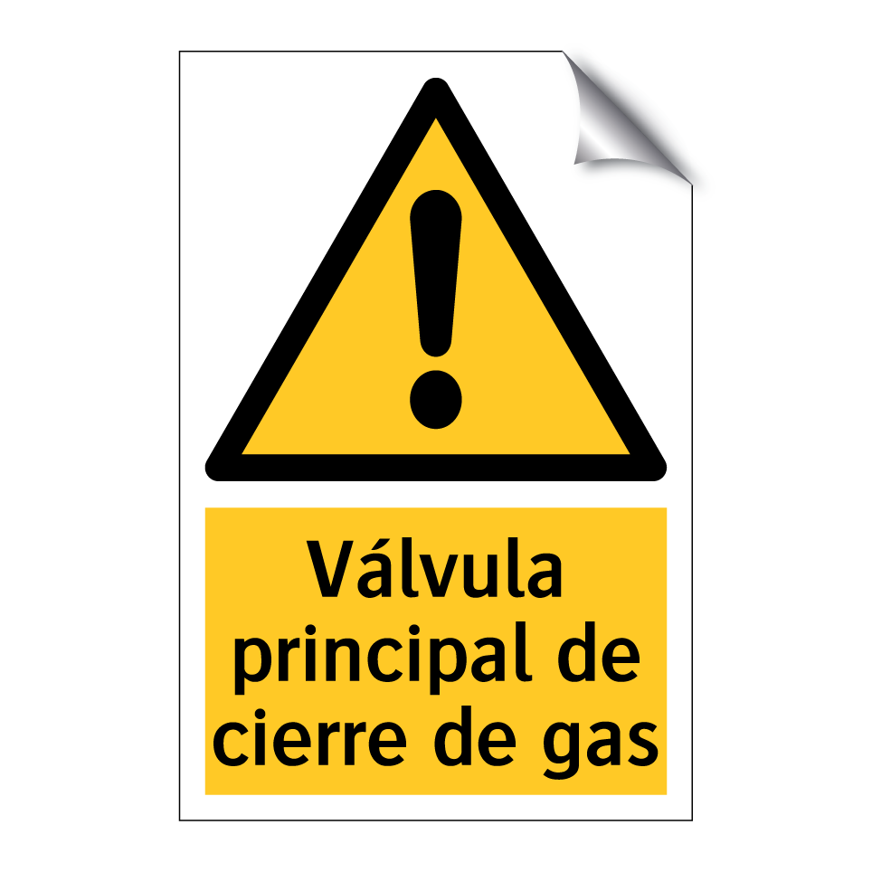 Válvula principal de cierre de gas