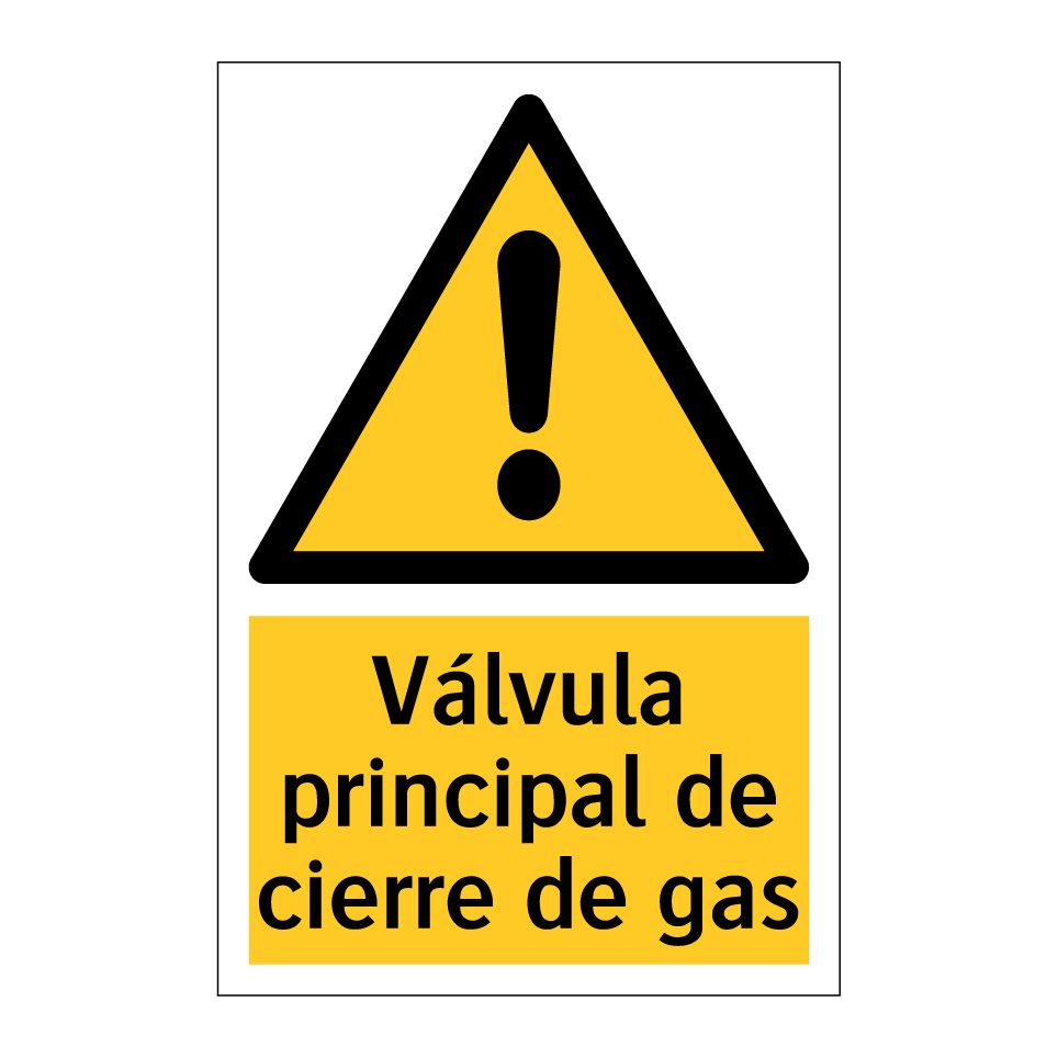 Válvula principal de cierre de gas