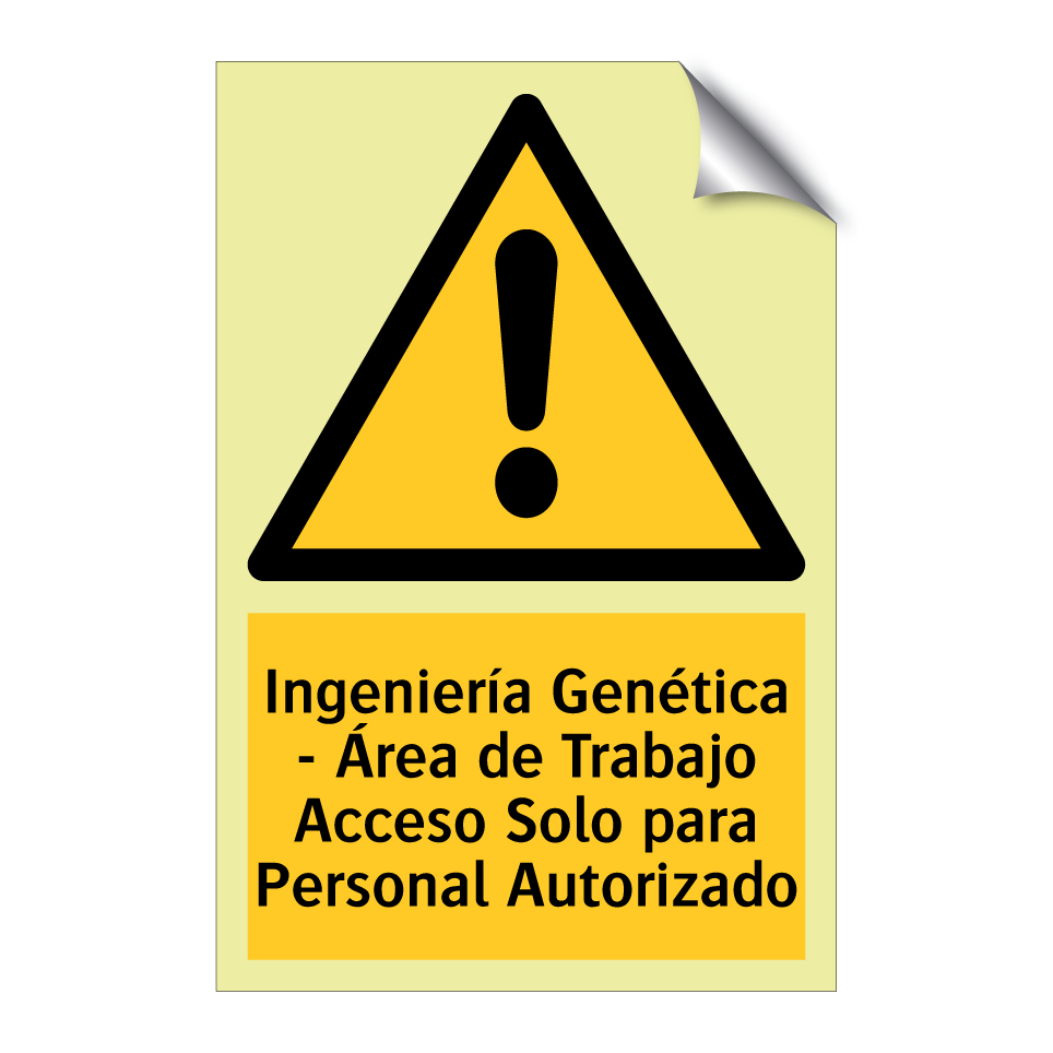 Ingeniería Genética - Área de Trabajo Acceso Solo para Personal Autorizado