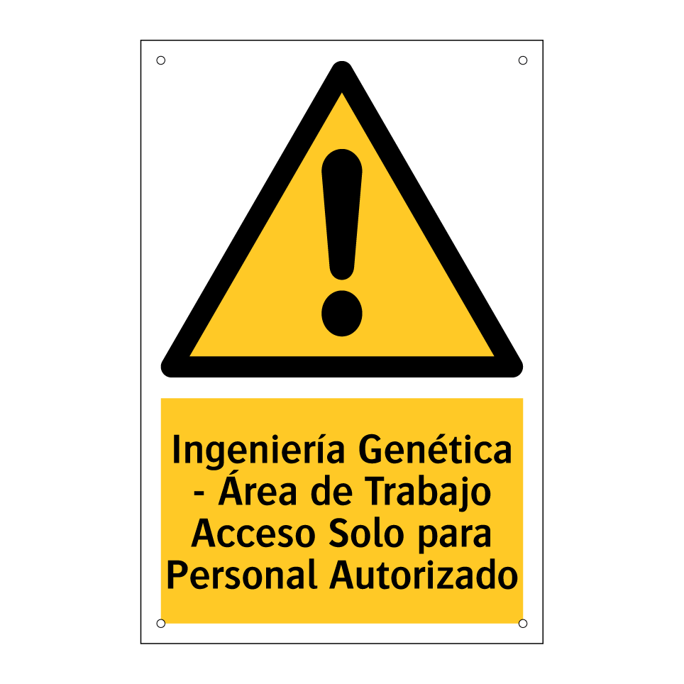 Ingeniería Genética - Área de Trabajo Acceso Solo para Personal Autorizado