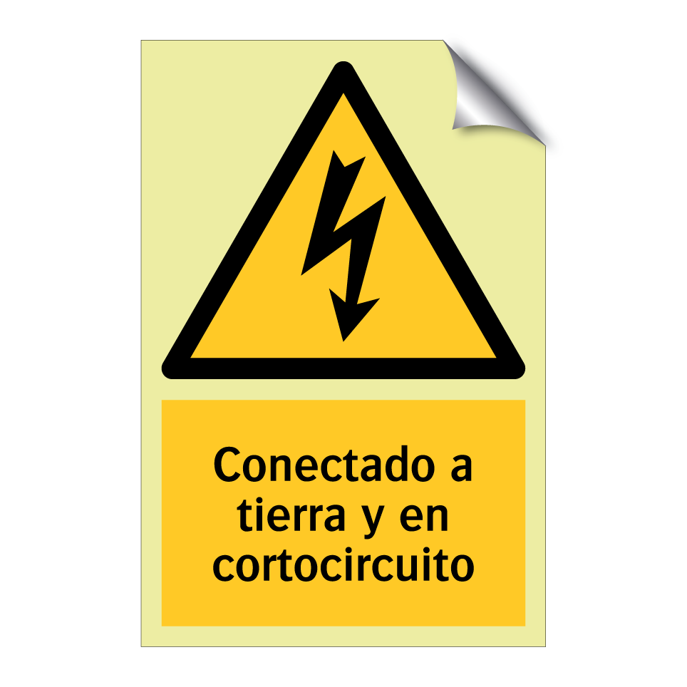 Conectado a tierra y en cortocircuito