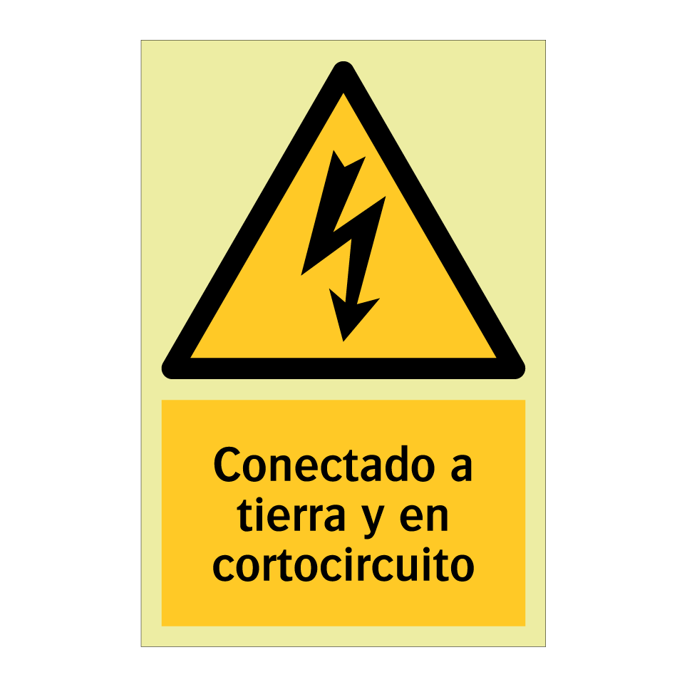 Conectado a tierra y en cortocircuito