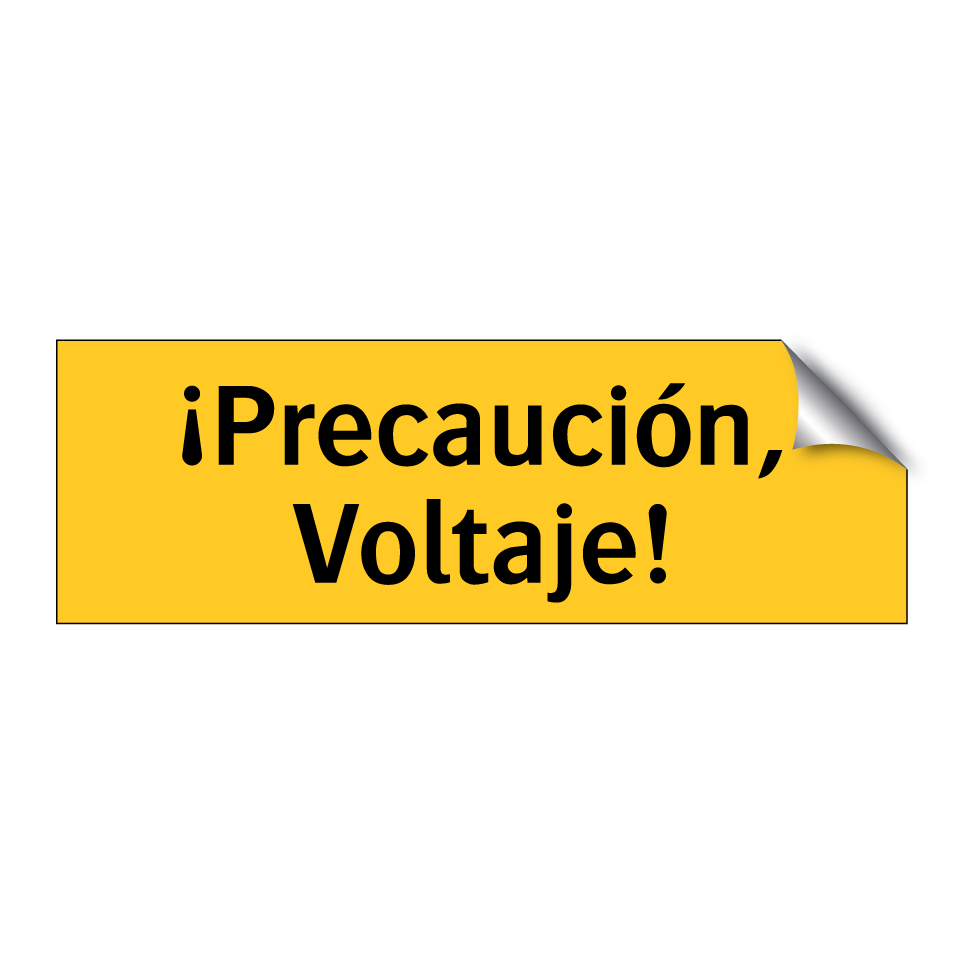 ¡Precaución, Voltaje!